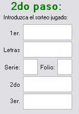 2do. paso: Introducir lo jugado